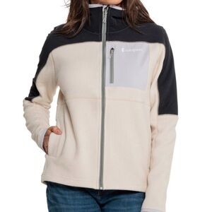 Cotopaxi Abrazo Women's Fleece Cream and Black Jacket
